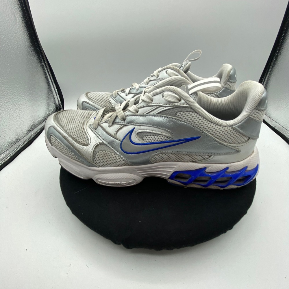 Nike Womens 9.5 Air Zoom Drive DX3217-043 Metallic Silver Royal Blue Sneakers